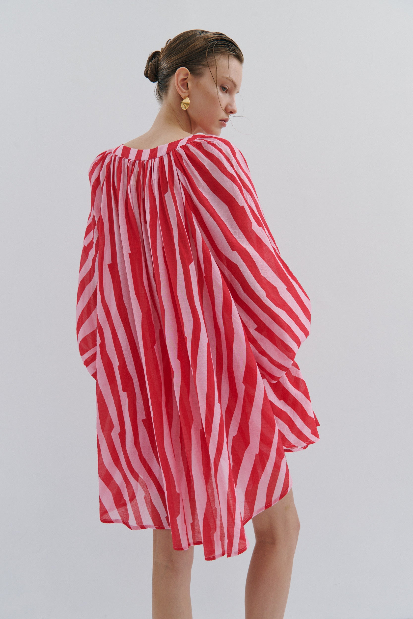 Lily Shirt Dress - Mad Hatters Red Stripe