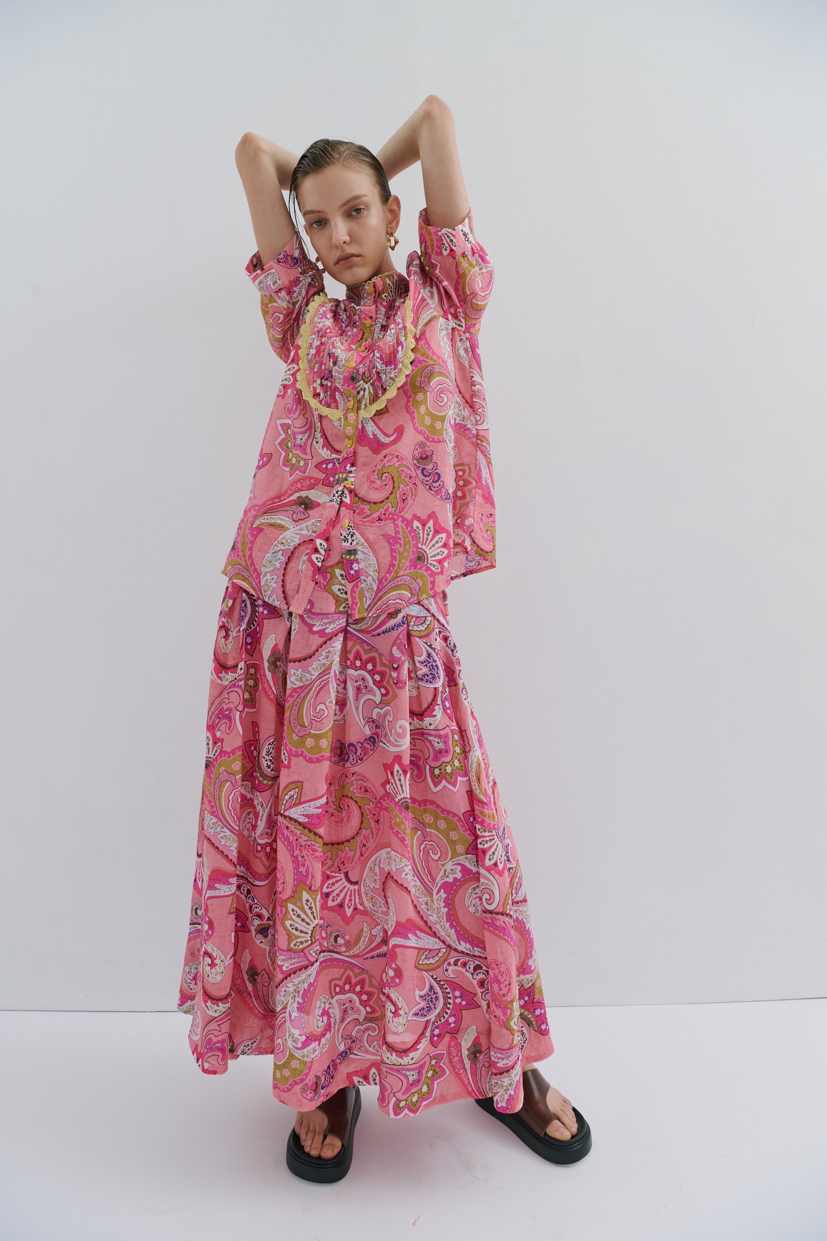 Charlotte Midi Skirt Magical Pink Fairytale
