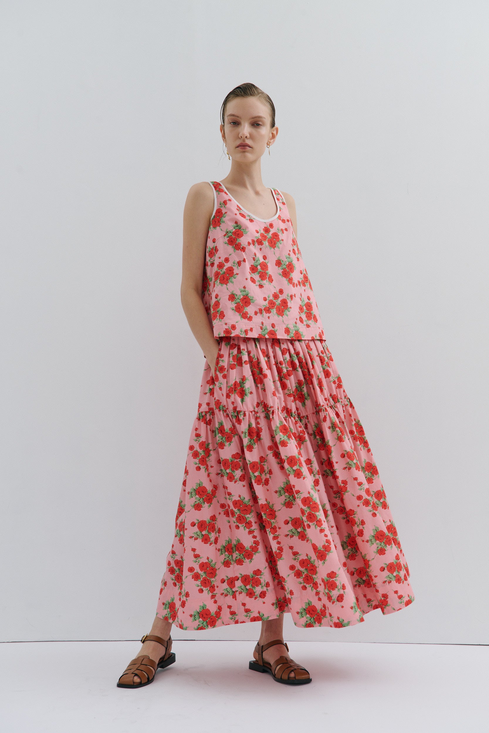 Madeline Midi Skirt - Queen of Roses