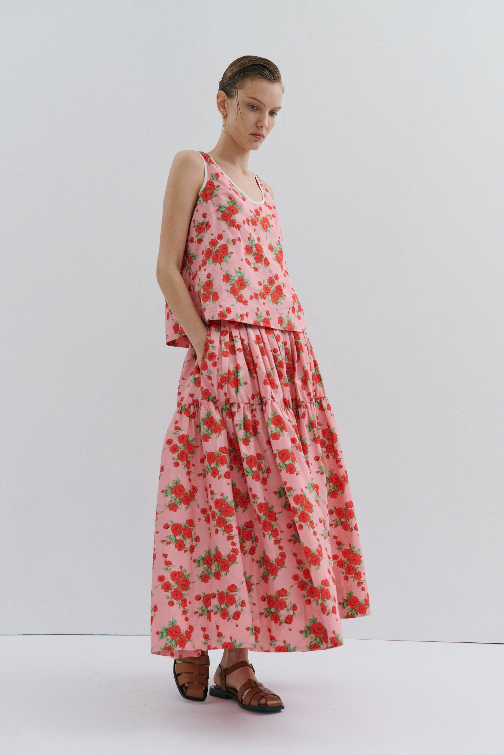 Madeline Midi Skirt - Queen of Roses