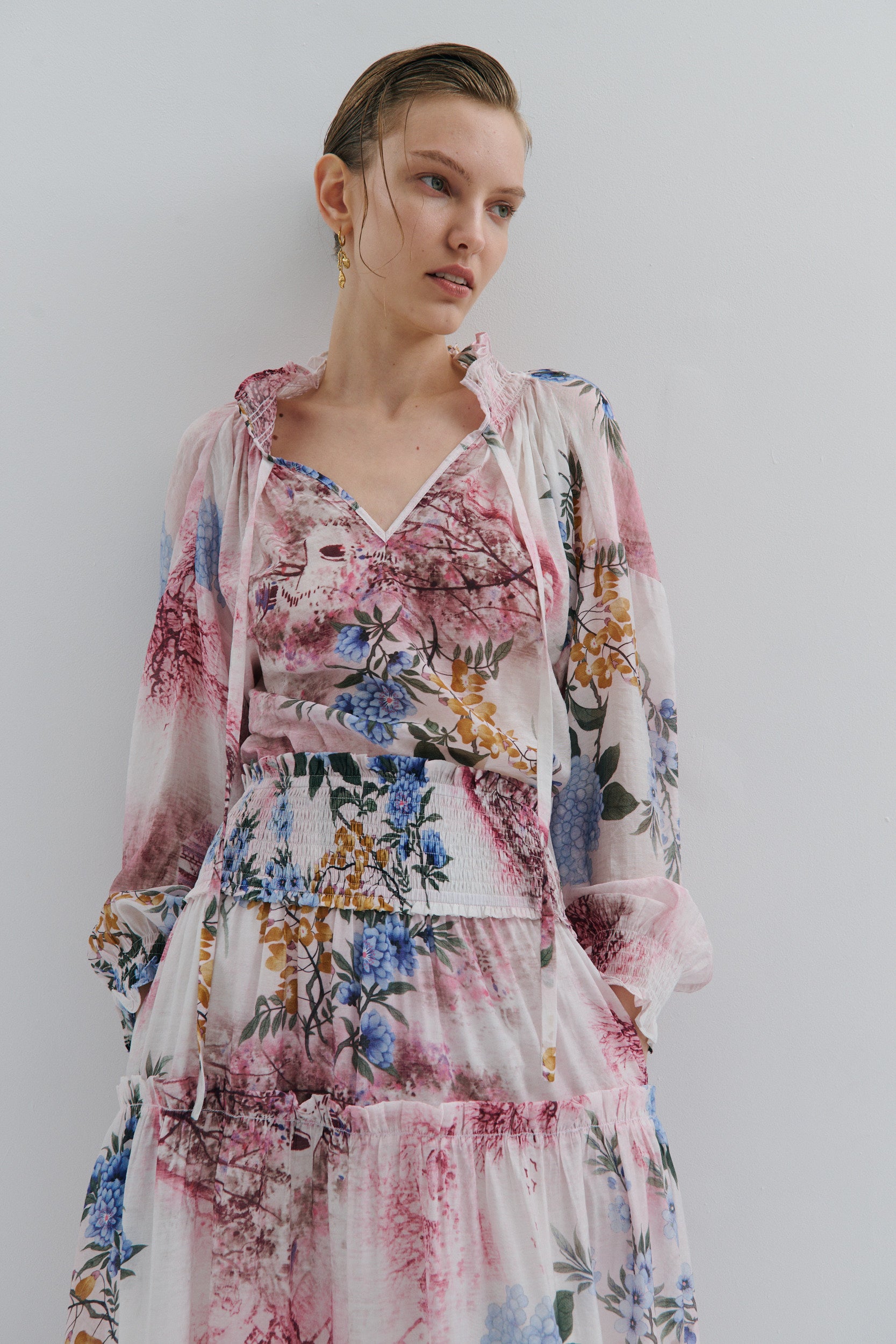 Poets Blouse Snow Queen