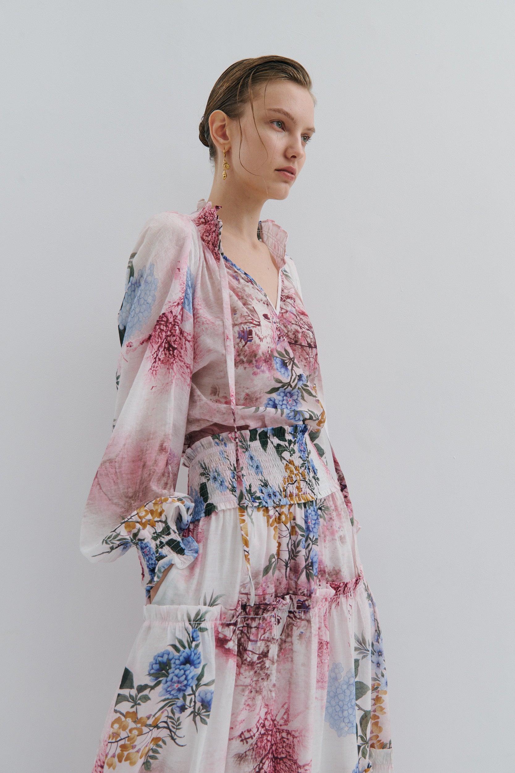 Nina Maxi Skirt Snow Queen