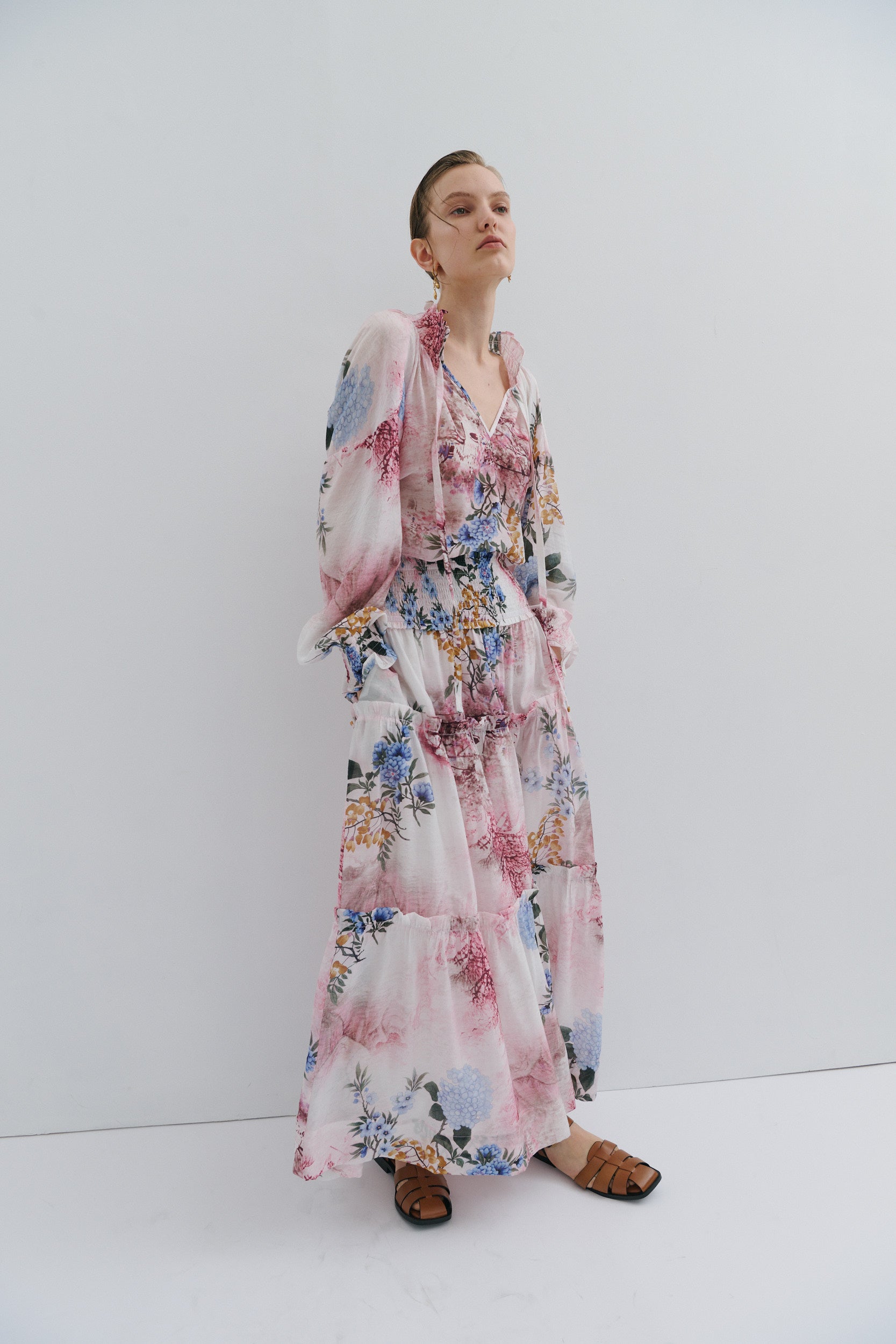 Nina Maxi Skirt Snow Queen