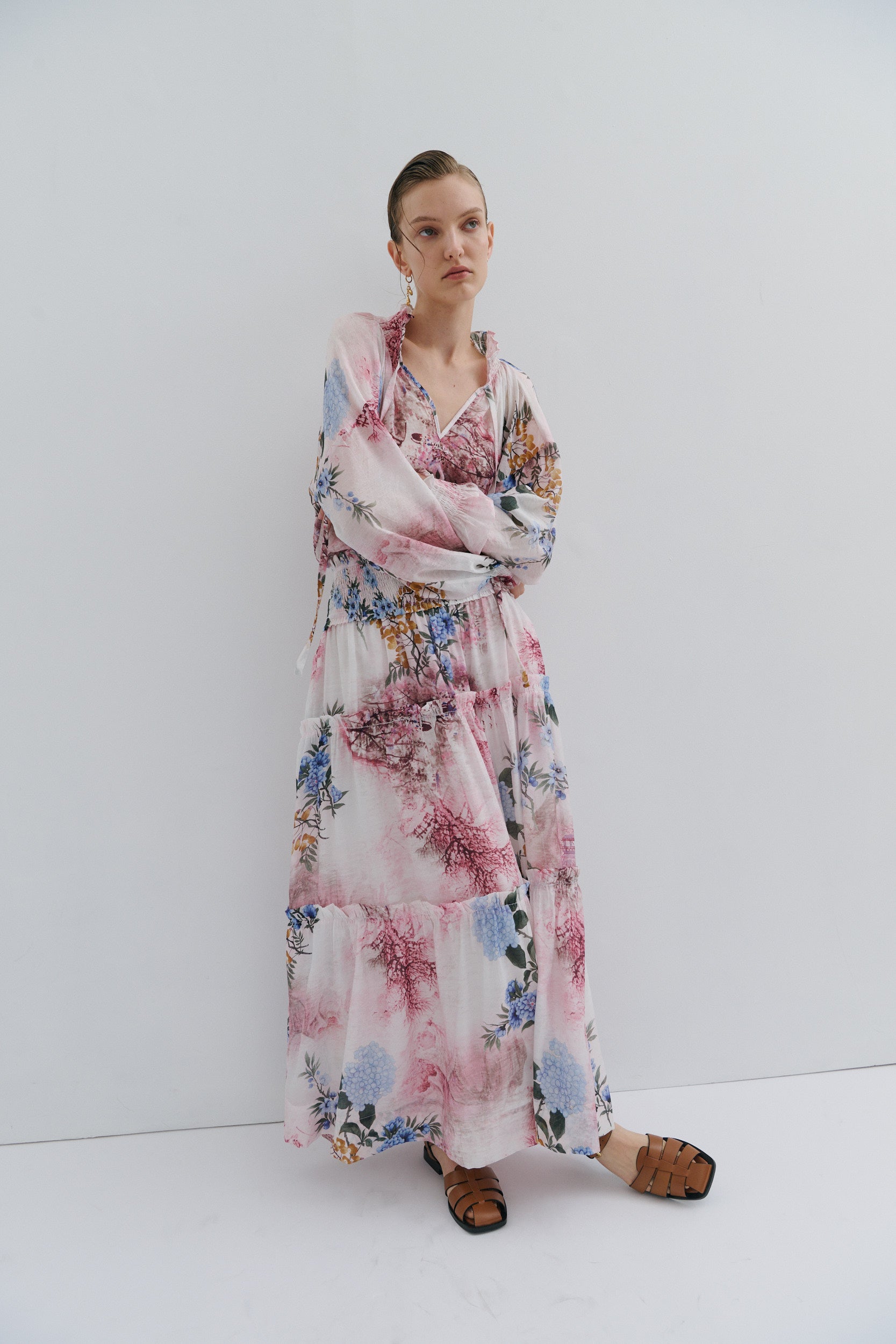 Nina Maxi Skirt Snow Queen