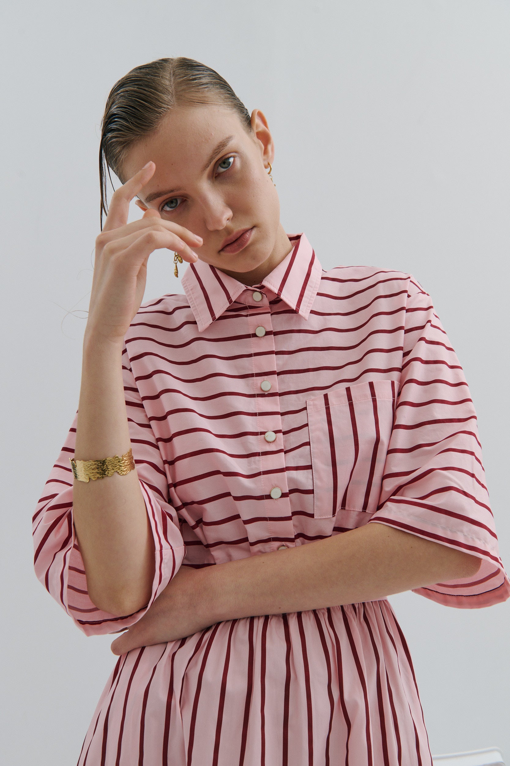 image of a fashion model wearing Australian fashion brand Maevarii from drop two of The Tea Party collection