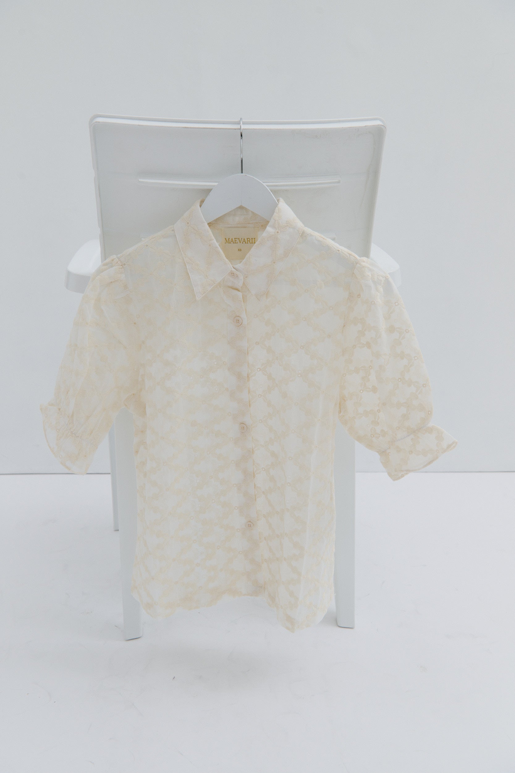Teacup Short-sleeved Shirt White Queen