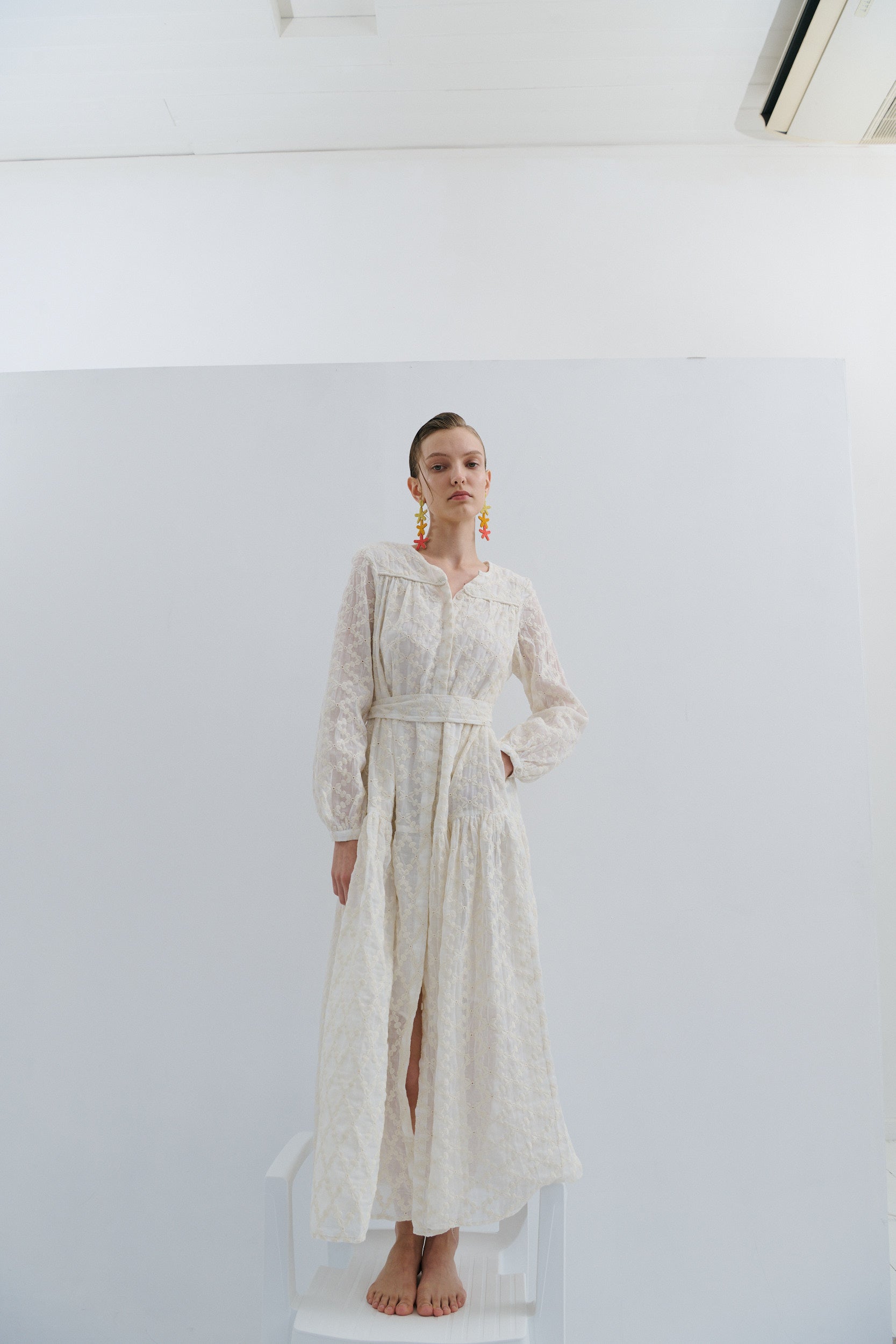 Nina Maxi Dress White Queen