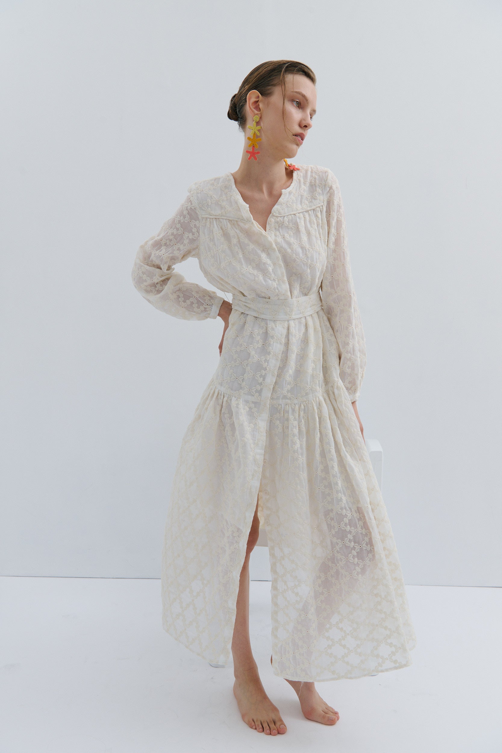 Nina Maxi Dress White Queen