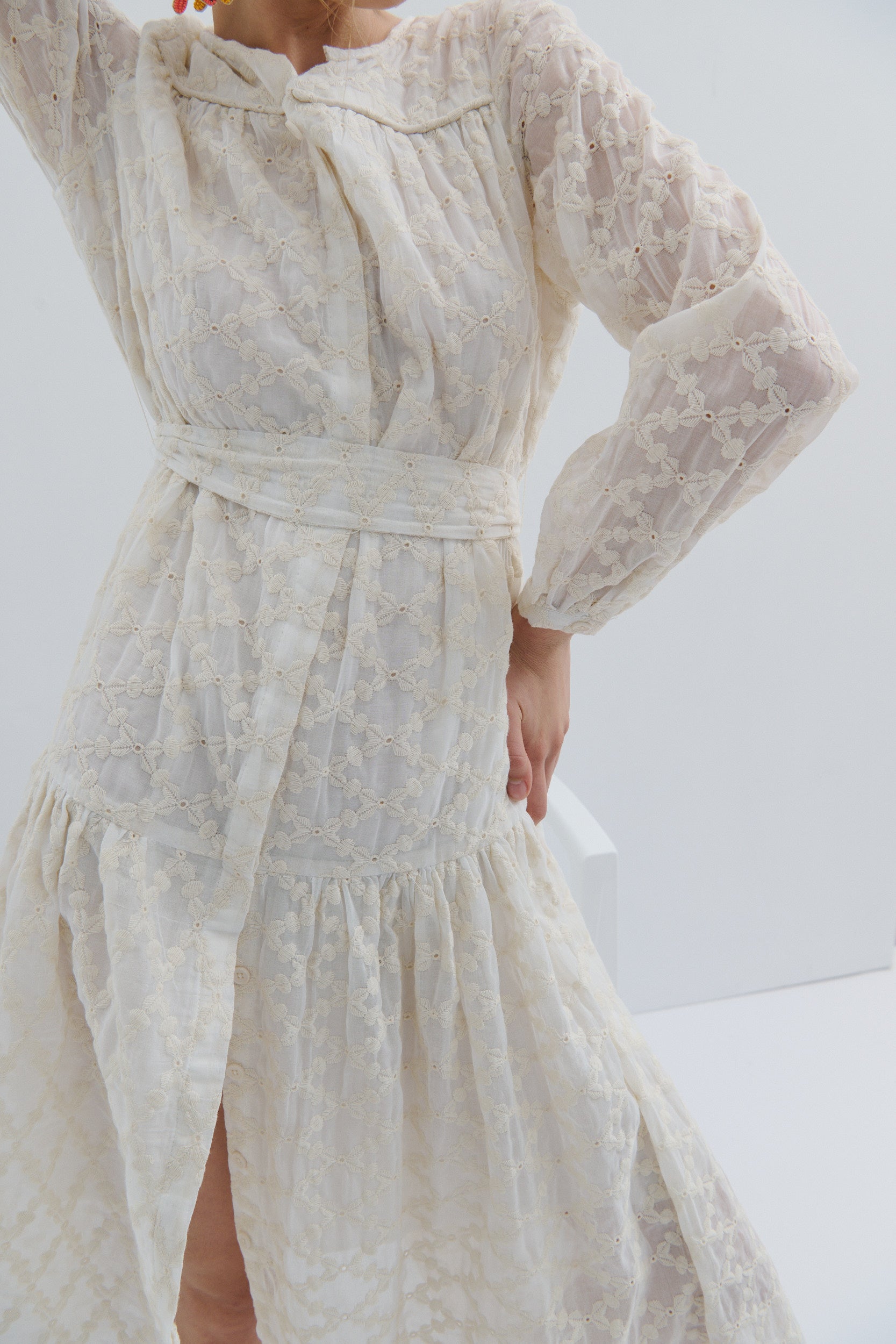 Nina Maxi Dress White Queen