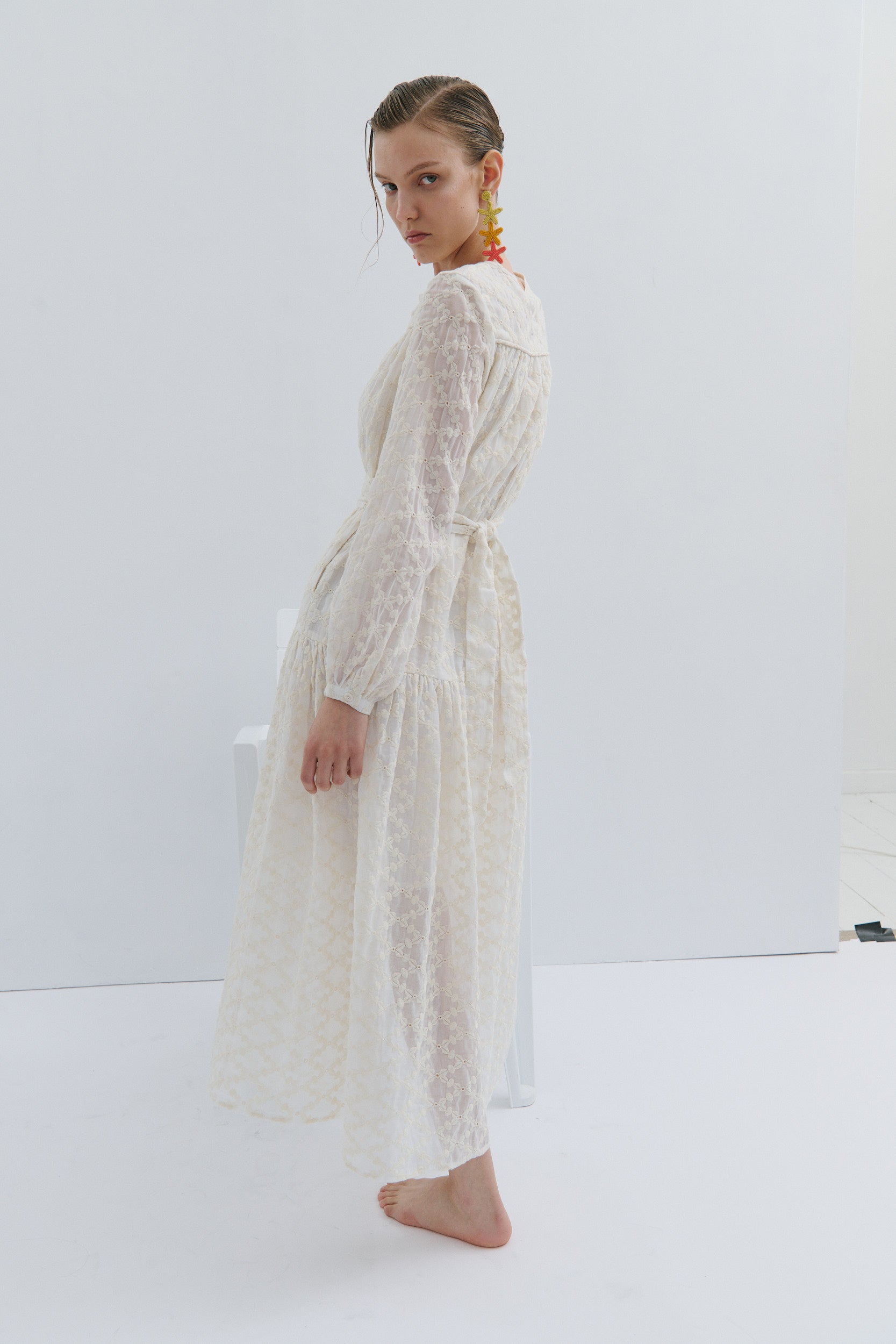 Nina Maxi Dress White Queen