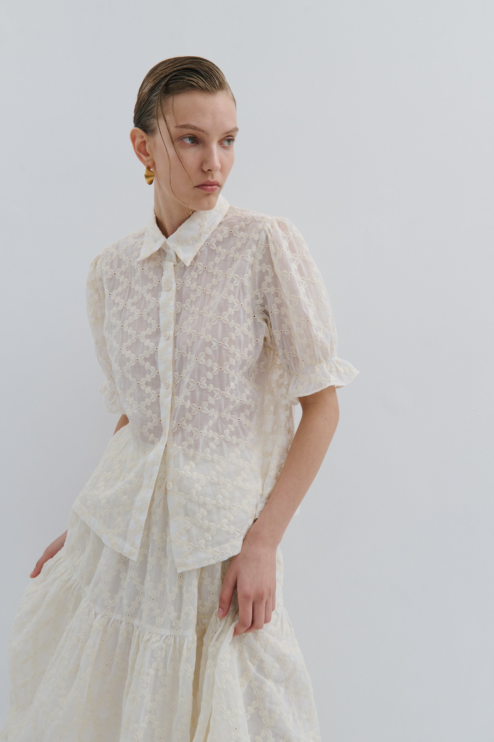 Madeline Midi Skirt White Queen