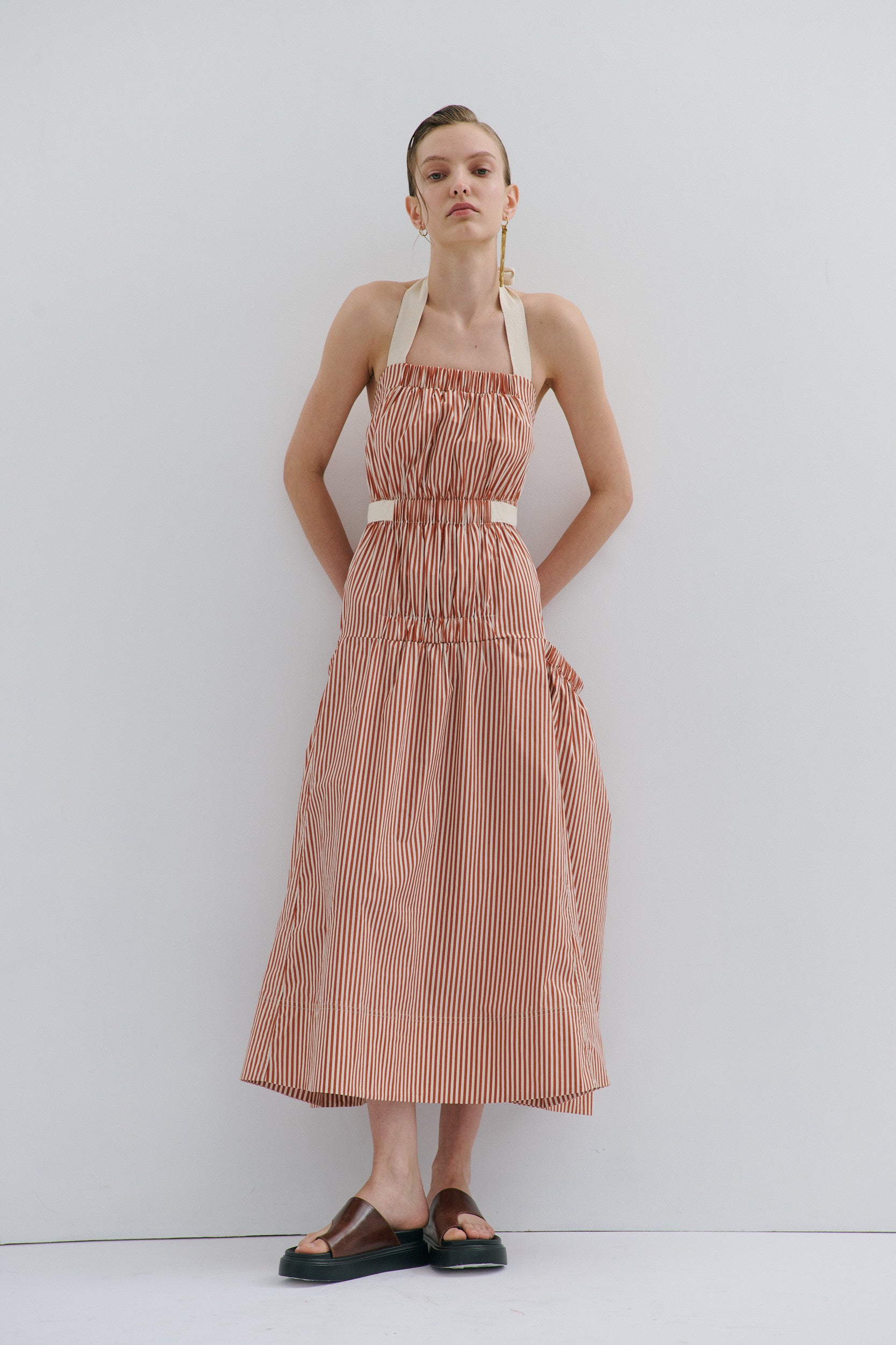 Tillie Maxi Dress Picnic Pinstripe