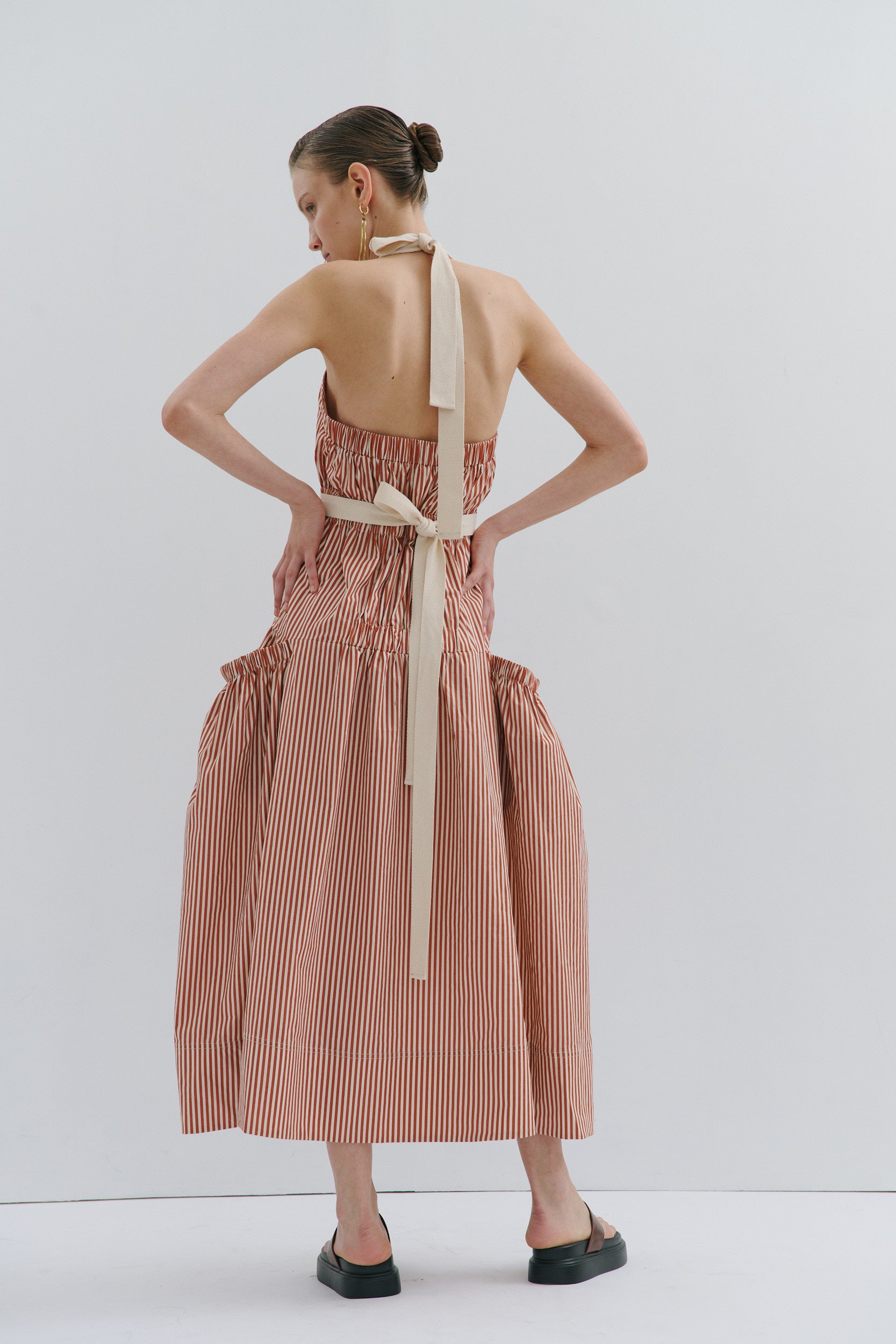 Tillie Maxi Dress Picnic Pinstripe