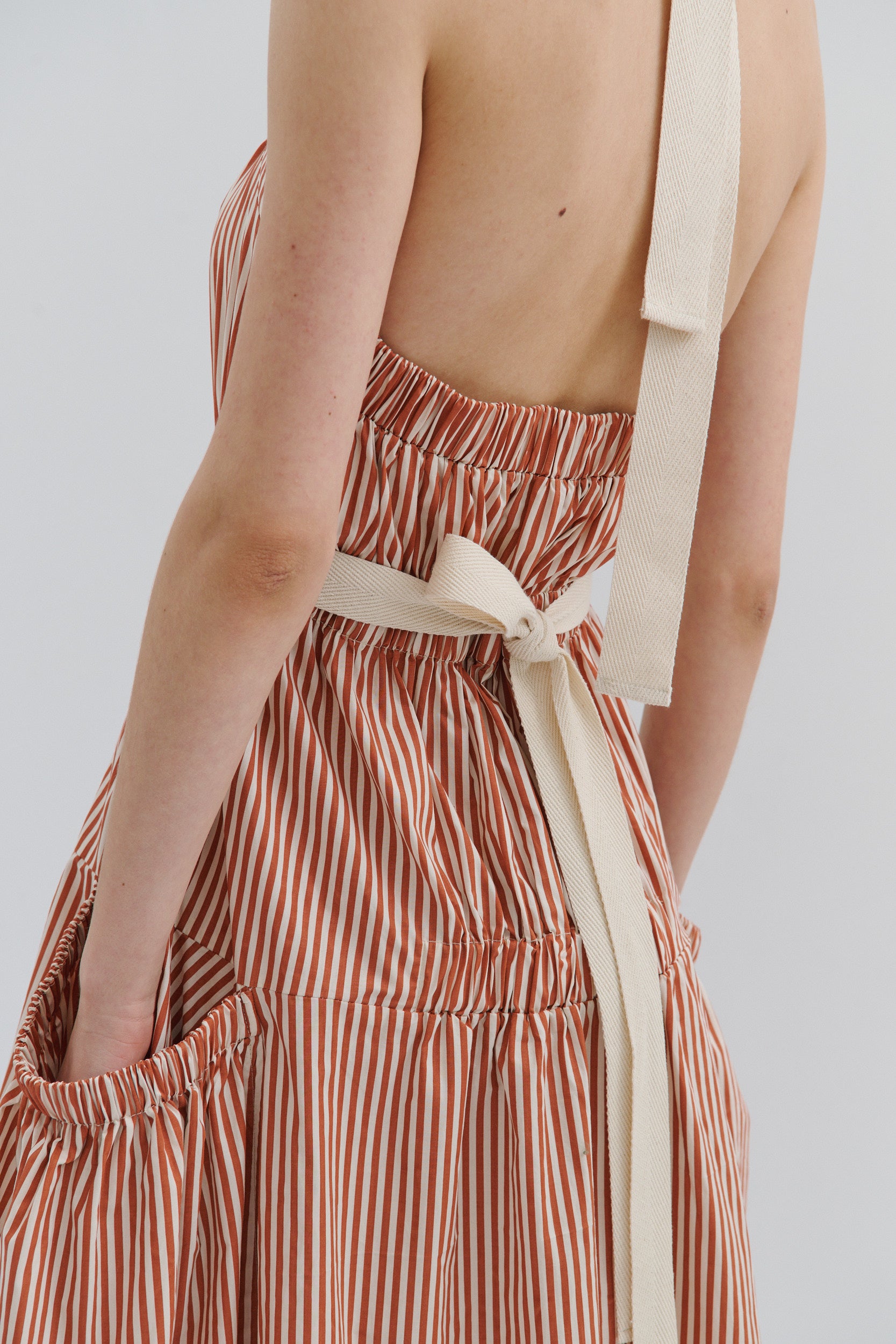 Tillie Maxi Dress Picnic Pinstripe