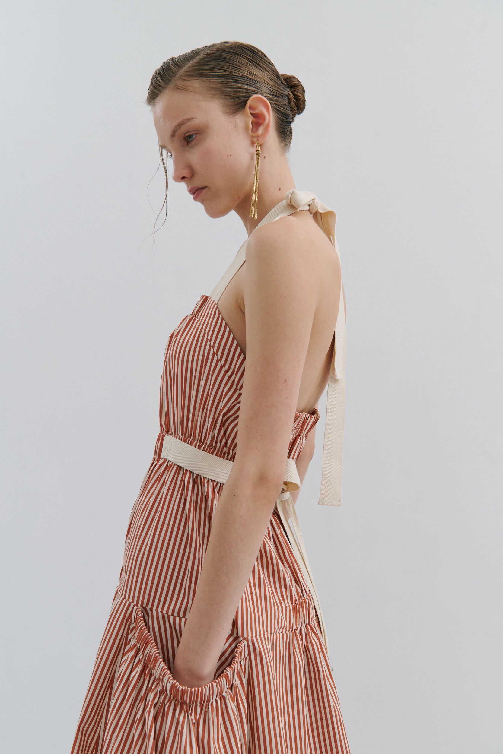 Tillie Maxi Dress Picnic Pinstripe