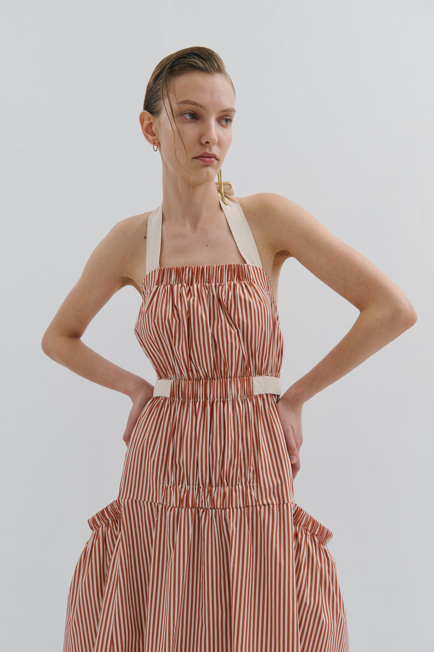 Tillie Maxi Dress Picnic Pinstripe