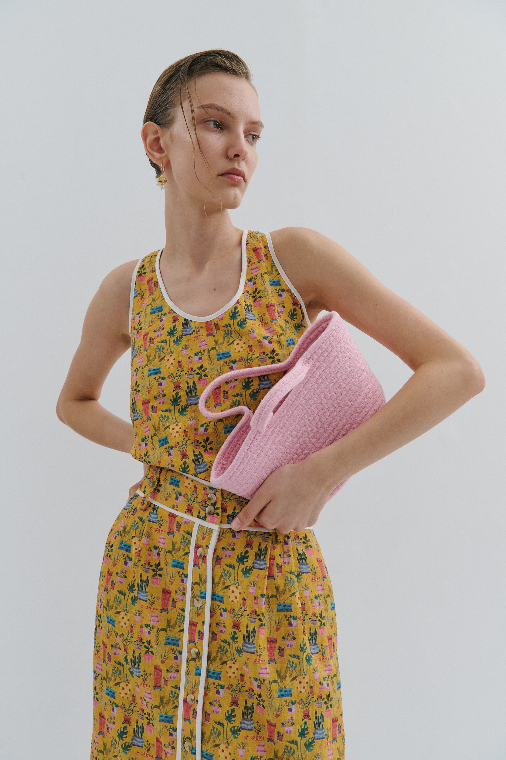 Alice Top - Yellow Tea Party