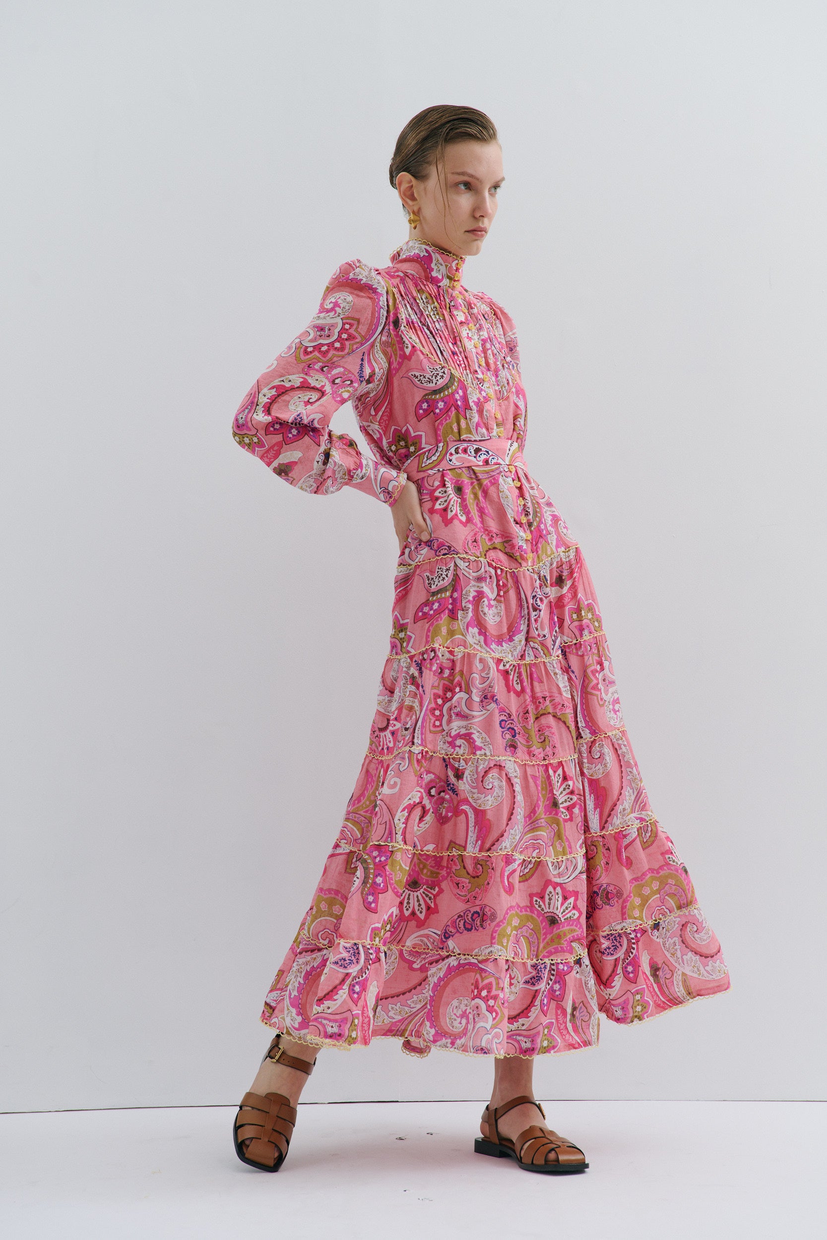 Charlotte Flower Maxi Dress Magical Pink Fairytale