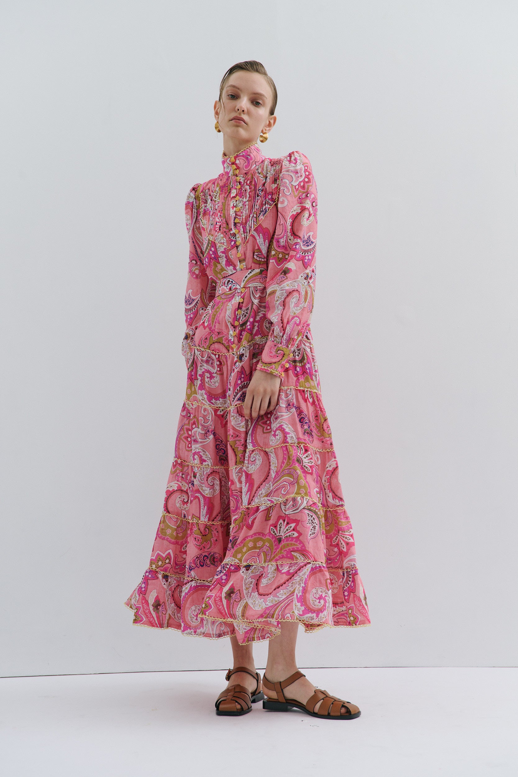 Charlotte Flower Maxi Dress Magical Pink Fairytale