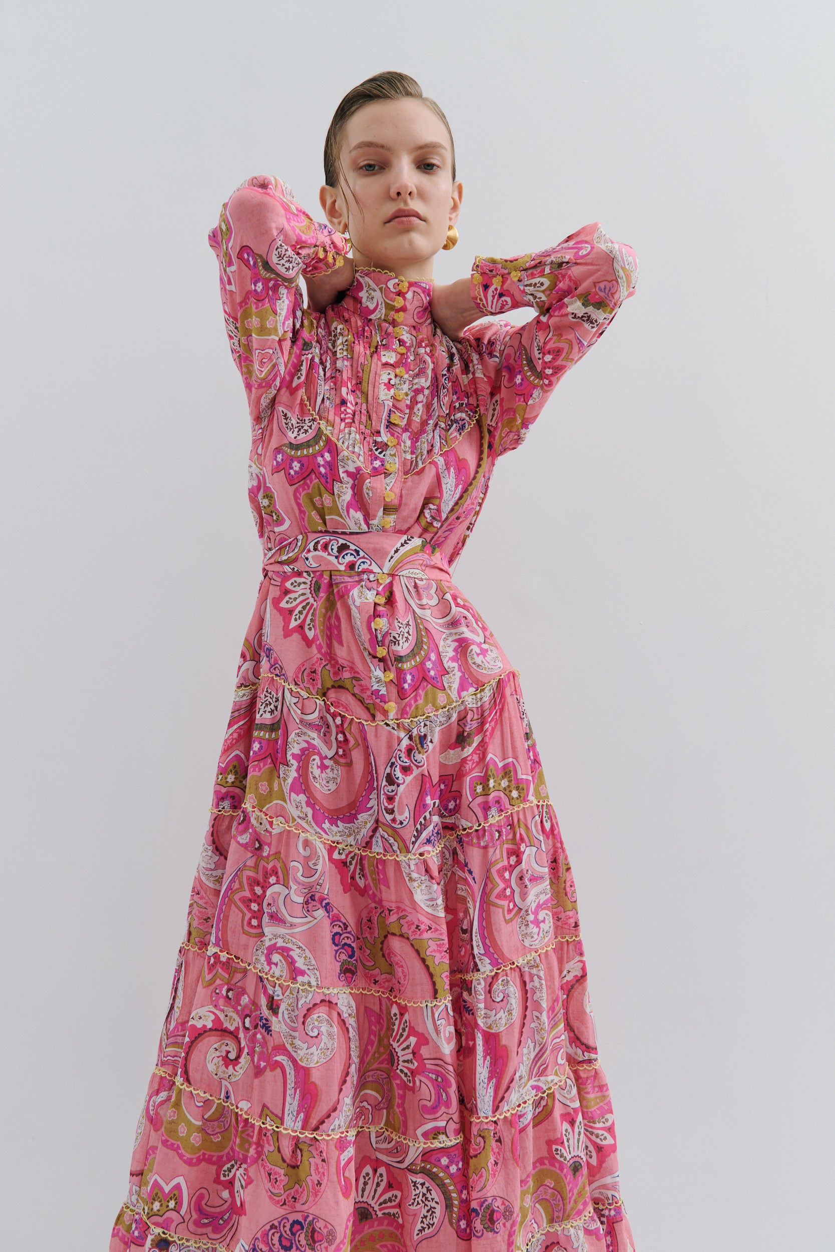 Charlotte Flower Maxi Dress Magical Pink Fairytale