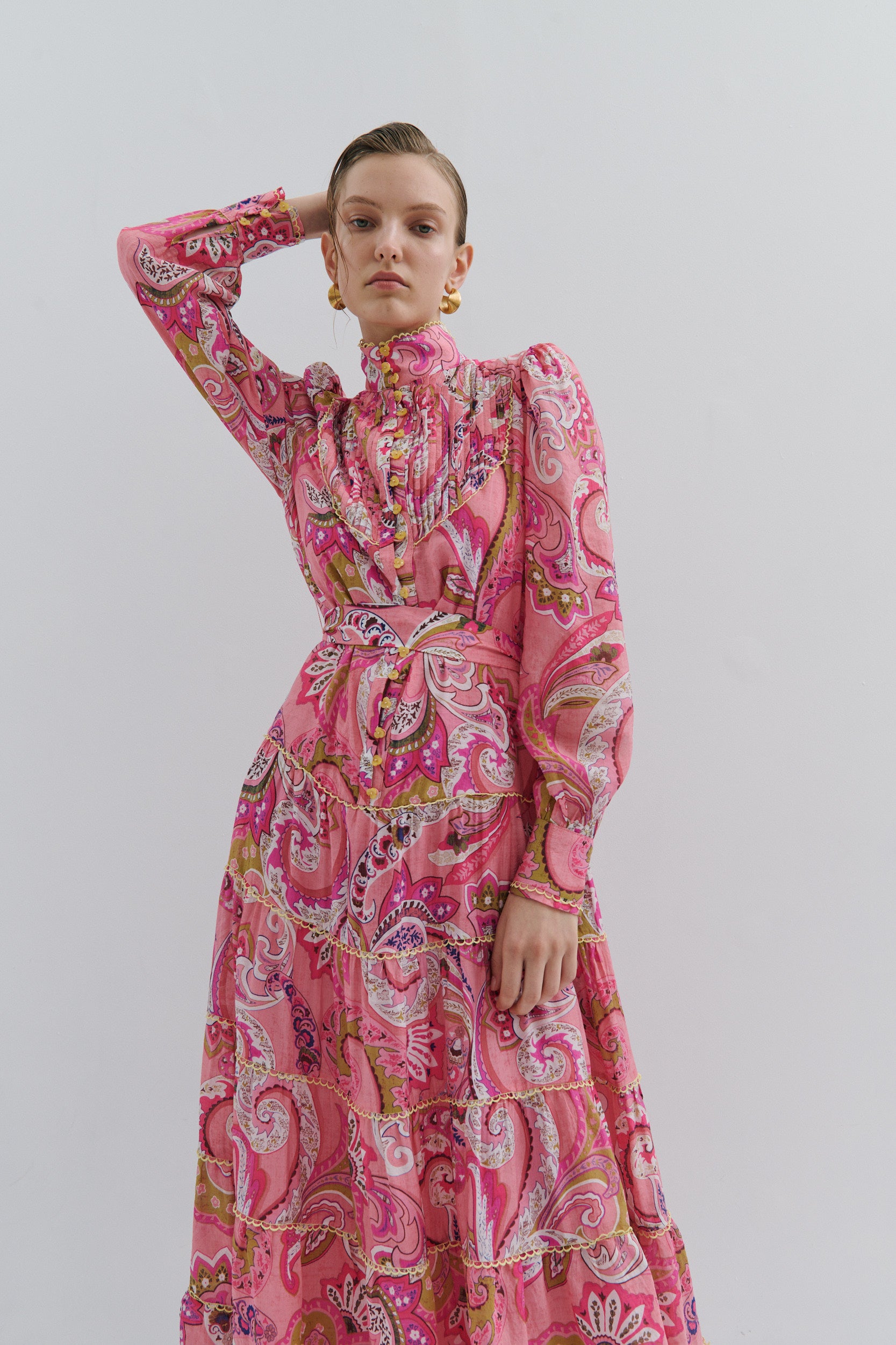 Charlotte Flower Maxi Dress Magical Pink Fairytale