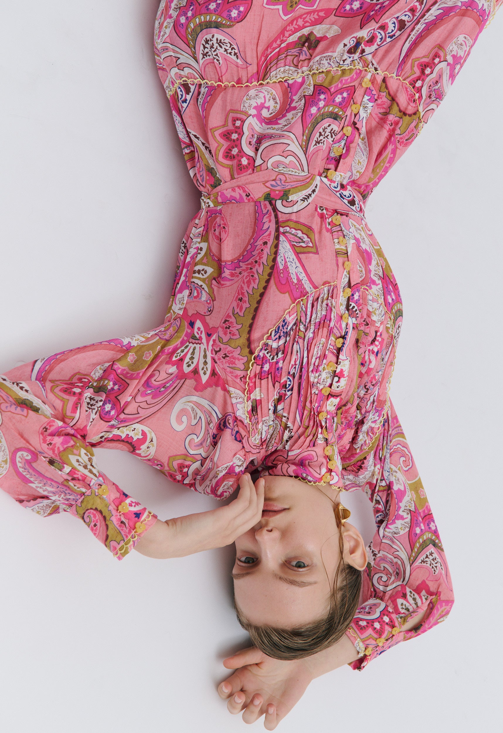 Charlotte Flower Maxi Dress Magical Pink Fairytale